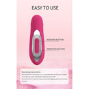 Pretty love - vibratore ricaricabile in silicone duden con 12 modalità di vibrazione e 3 modalità di oscillazione, rosa