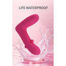 Pretty love - vibratore ricaricabile in silicone duden con 12 modalità di vibrazione e 3 modalità di oscillazione, rosa