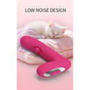 Pretty love - vibratore ricaricabile in silicone duden con 12 modalità di vibrazione e 3 modalità di oscillazione, rosa