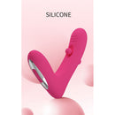Pretty love - vibratore ricaricabile in silicone duden con 12 modalità di vibrazione e 3 modalità di oscillazione, rosa