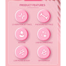 Pretty love - vibratore ricaricabile in silicone duden con 12 modalità di vibrazione e 3 modalità di oscillazione, rosa