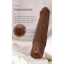 Pretty love - kessler dildo vibrante realistico con 10 modalità di vibrazione e 10 rotazioni, 22 cm, marrone