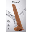 Pretty love - viggo dildo realistico morbido al tocco della pelle, 36,5 cm marrone
