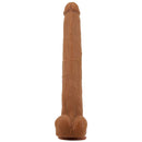 Pretty love - viggo dildo realistico morbido al tocco della pelle, 36,5 cm marrone