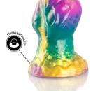 Epic - dildo iris con testicoli arcobaleno del piacere