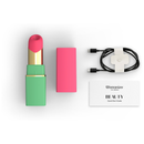 Womanizer - stimolatore clitorideo a succhiatura, 6 livelli di intensità, verde e rosa