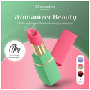 Womanizer - stimolatore clitorideo a succhiatura, 6 livelli di intensità, verde e rosa