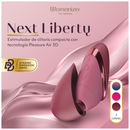 Womanizer - next liberty 3d pleasure air clitoral stimulator bordeaux