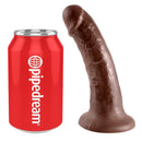 King cock 6" pene marrone 15,2 cm