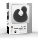 Black&silver - duckymania ditale ricaricabile stimolante d'anatra in silicone