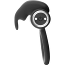 Black&silver - anello ricaricabile burton 10 modalità di vibrazione