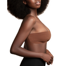 Nastro corpo reggiseno bye 5m x 6,5 cm + 3 coppia copri copri niples in raso marrone scuro-5