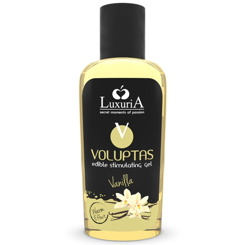 Luxuria voluptas gel alimentare stimolante effetto riscaldante - vaniglia 100 ml-0