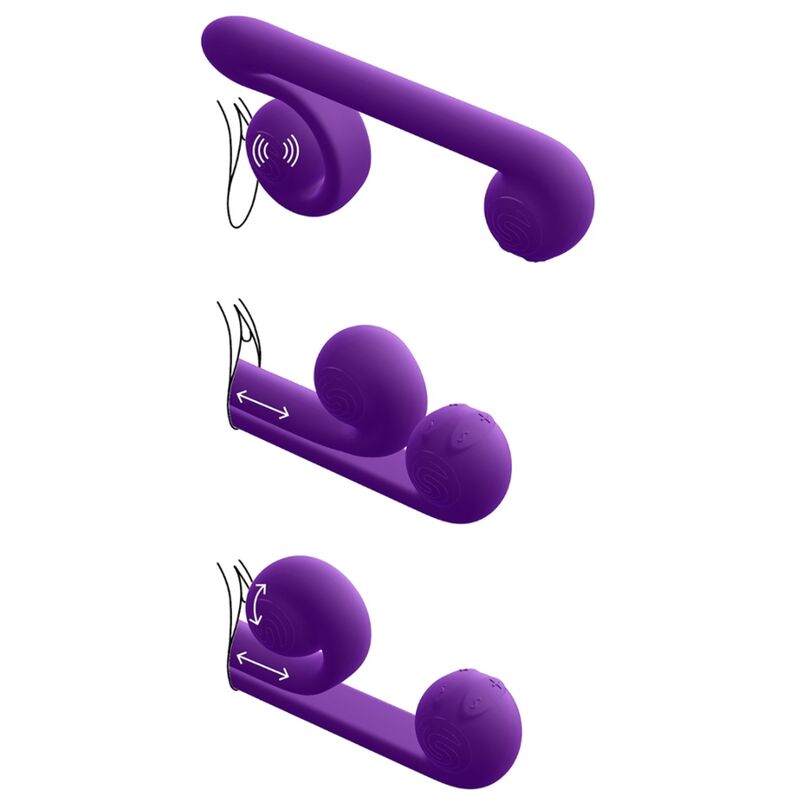 Vibratore multiazione snail vibe purple-2