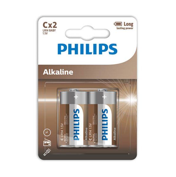 Philips alkaline pila c lr14 blister*2-0