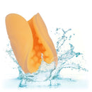 Masturbatore con impugnatura con perline calex - arancio-8