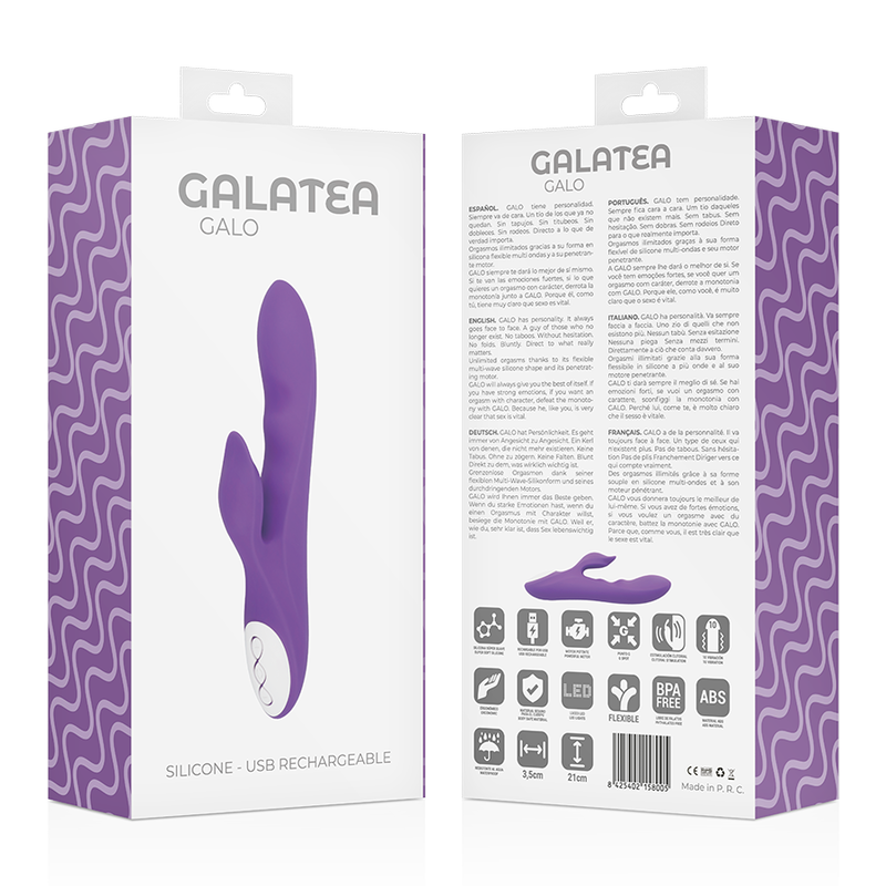 Galatea galo vibratore viola-8