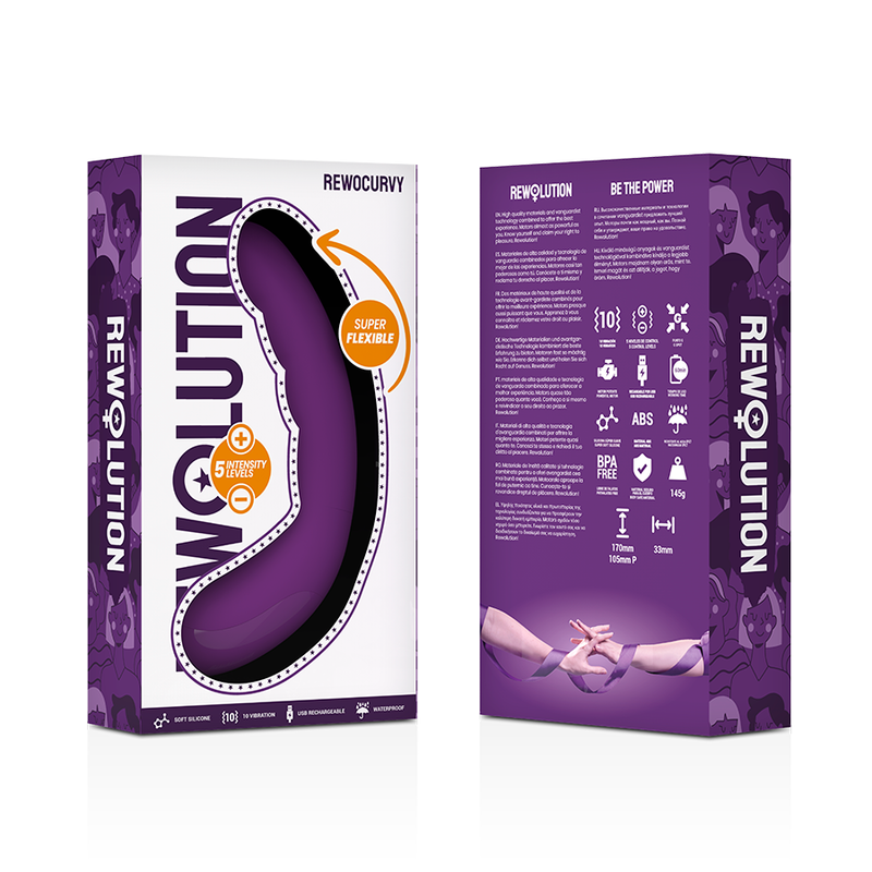 Rewolution rewocurvy vibratore flessibile ricaricabile-7