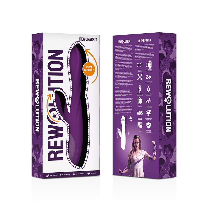 Rewolution reworabbit vibratore flessibile con coniglio-7