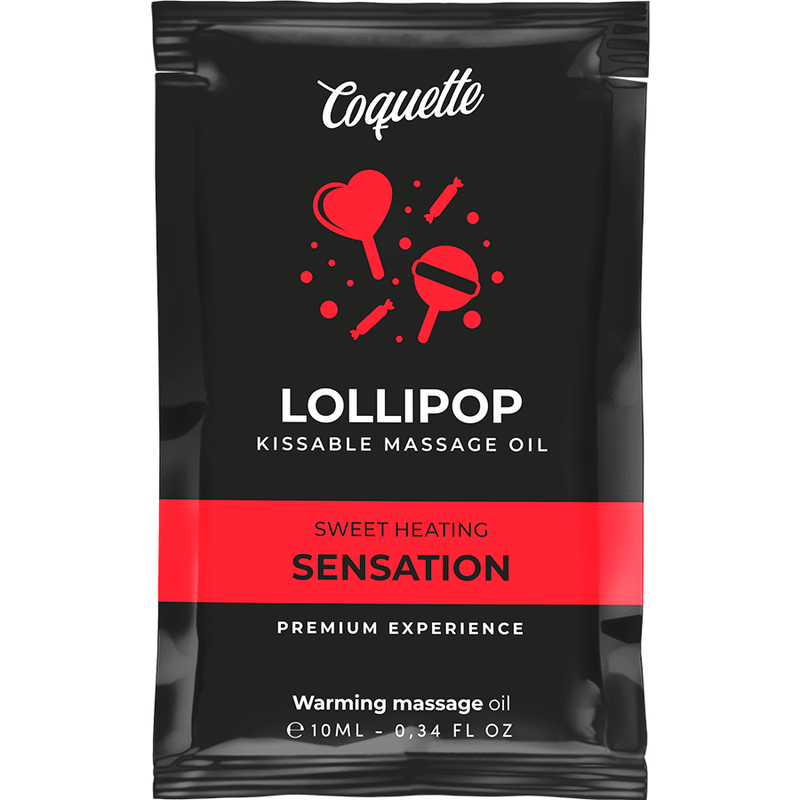 Coquette chic desire lollipop olio da massaggio kissable sensation riscaldante 10 ml-0
