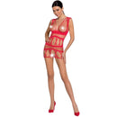 Bodystocking passion woman bs089 - rosso taglia unica-0