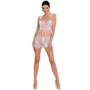 Bodystocking passion woman bs090 - bianco taglia unica-0