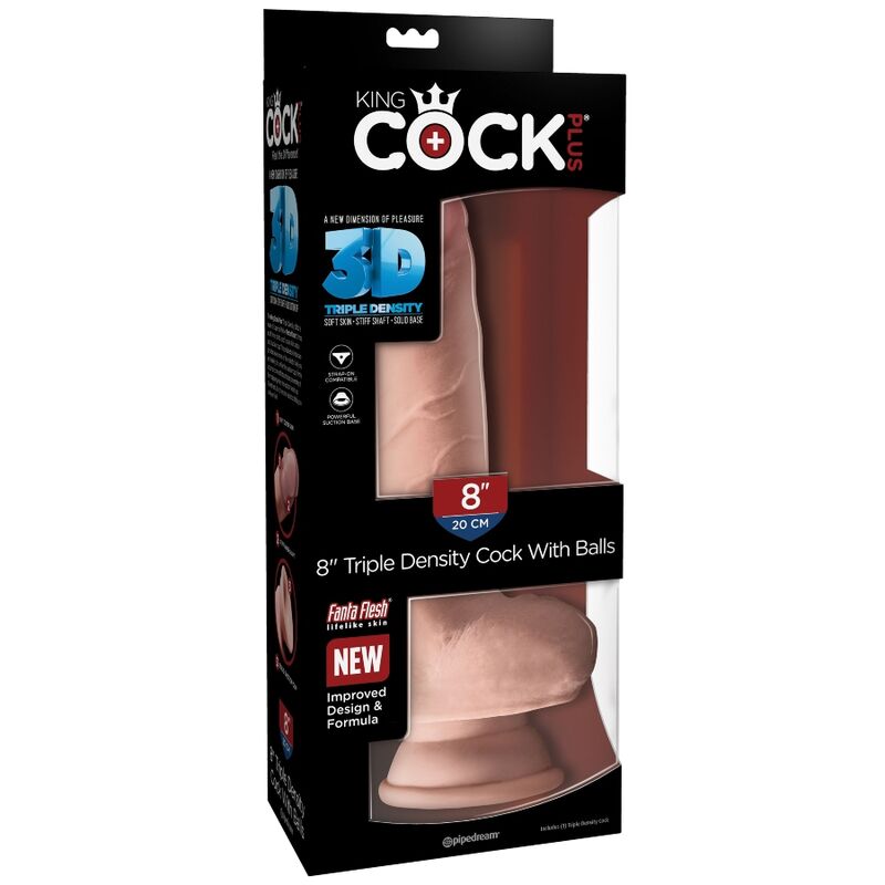 Kingcock tripla densità cazzo 18,4 cm-5