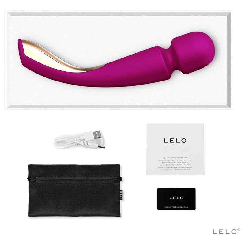 Lelo smart wand 2 massager medium deep rose-4