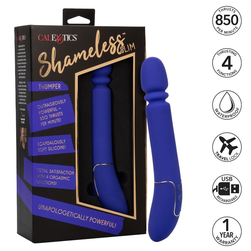 Calex shameless slim thumper - blu-8