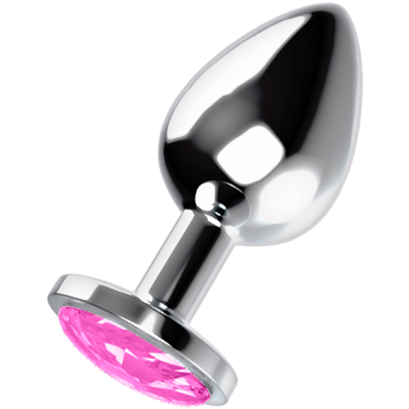 Ohmama anal plug metallo - rosa s-0
