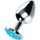 Ohmama anal plug metallo - blu l-0