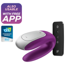 Vibratore soddisfacente doppio divertimento partner - viola-2