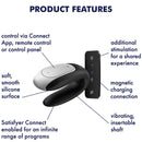 Vibratore satisfyer doppio divertimento partner - nero-7