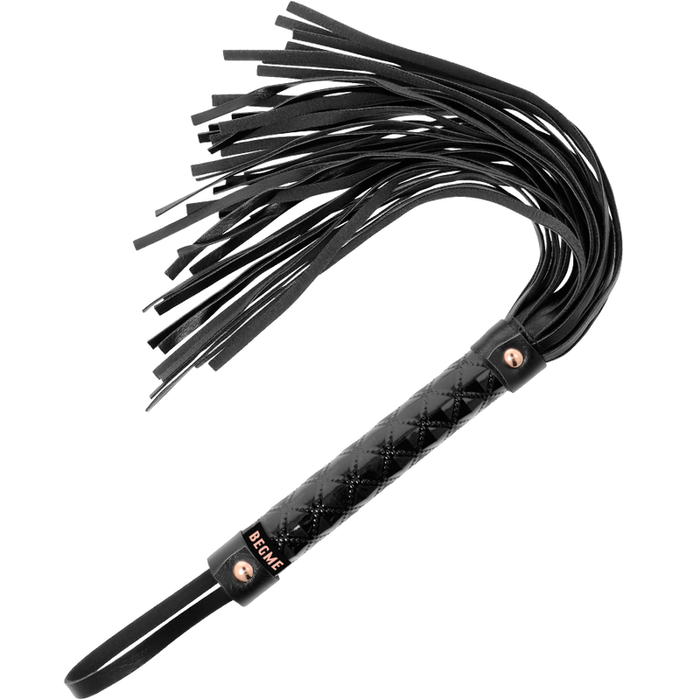 Begme black edition flogger in pelle vegana
