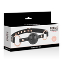 Begme black edition ball gag vegan in pelle-3