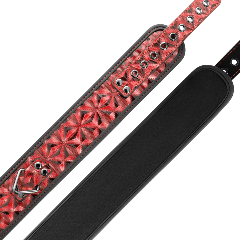 Collana in pelle vegan begme red edition-2