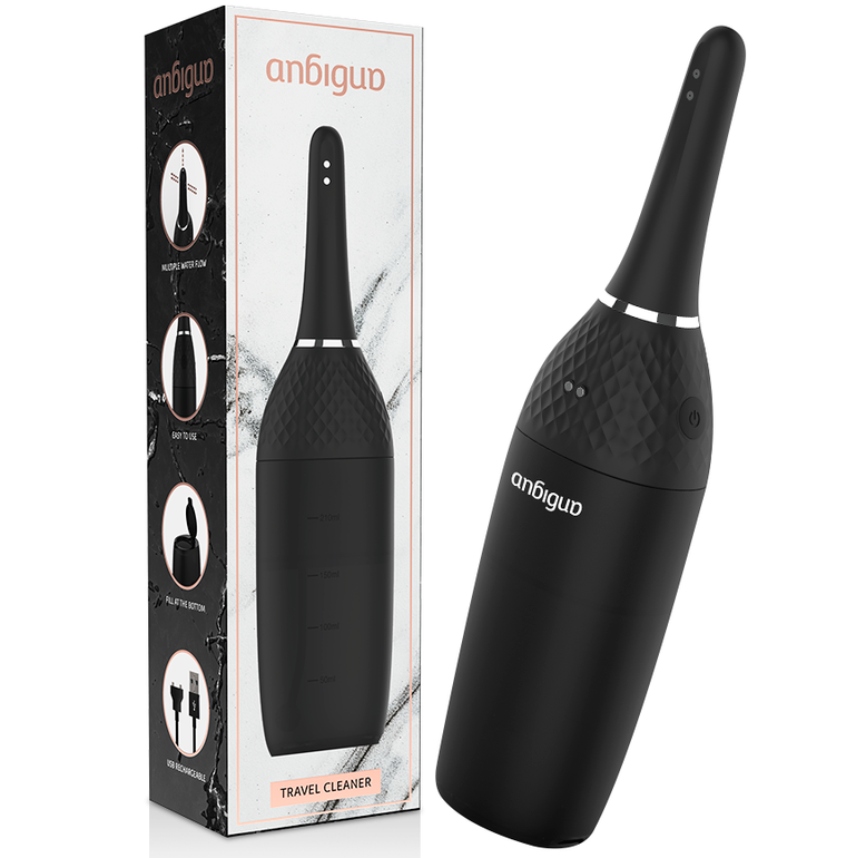 Anbiguo ultimate automatic douche anal cleaner  black-0