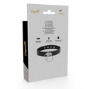 Coquette chic desire choker artigianale in pelle vegan - doppio anello-4