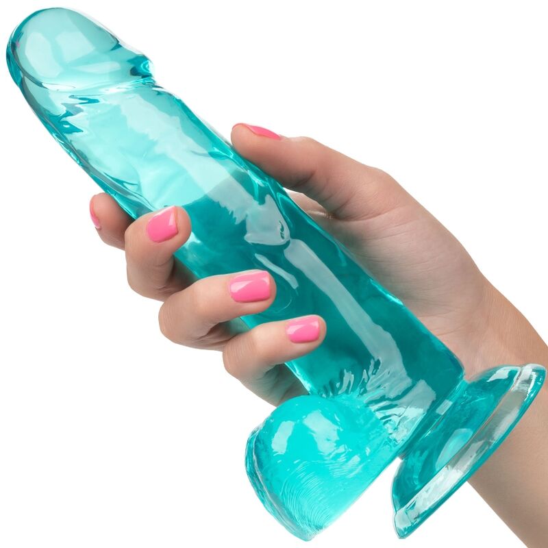 Dildo regina dimensioni calex - blu 15,3 cm-3