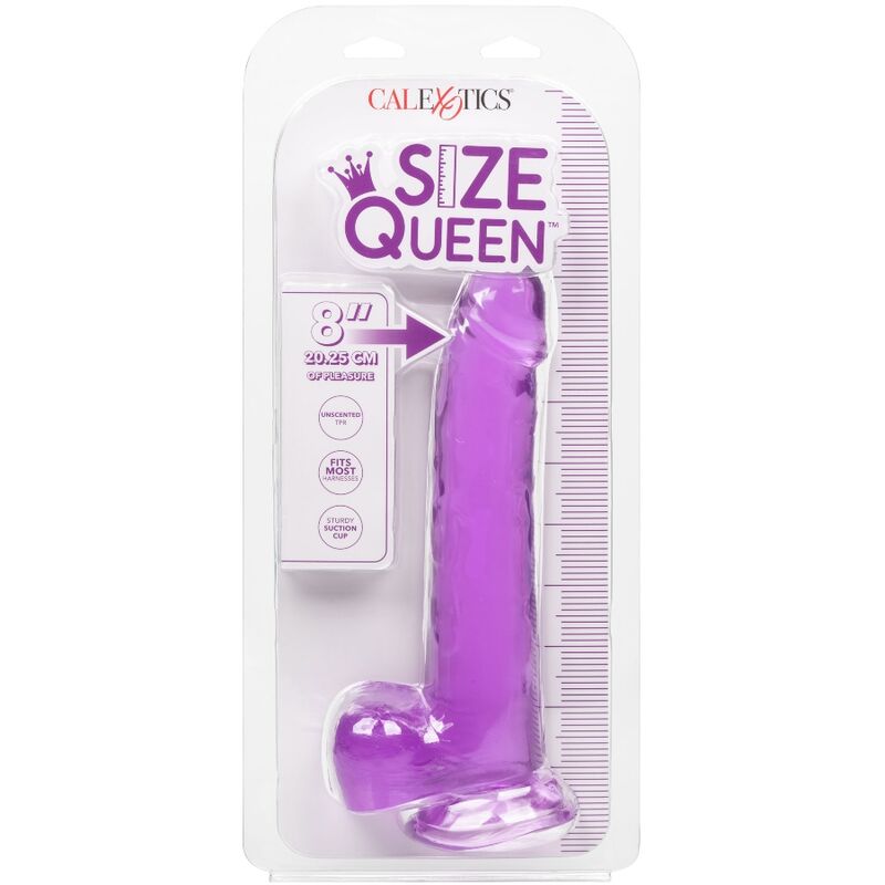 Dildo regina dimensioni calex - viola 20,3 cm-6