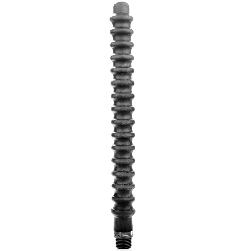 All black mega ripple doccia anale in silicone 28.5cm-0