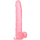 Dildo regina dimensioni calex - rosa 25,5 cm-0