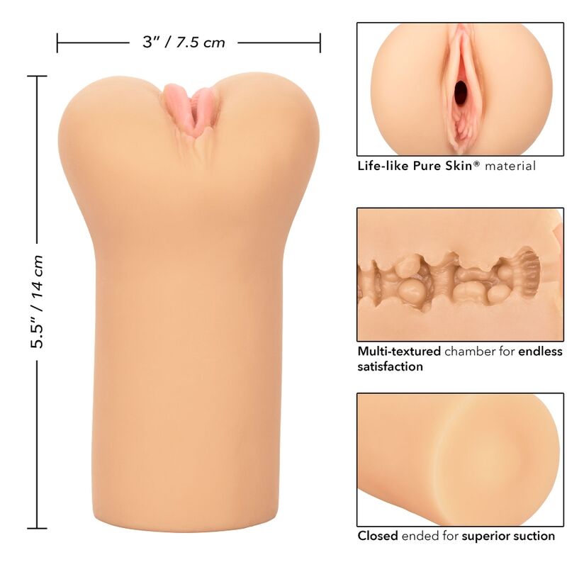 Calex boundless vulva masturbador - tono light-4