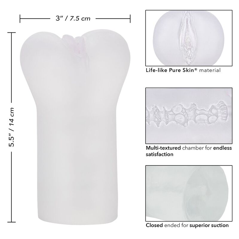 Calex boundless vulva stroker - trasparente-3