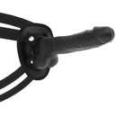 Cock miller imbracatura + silicone densita'' articolabile cocksil nero 18 cm-0