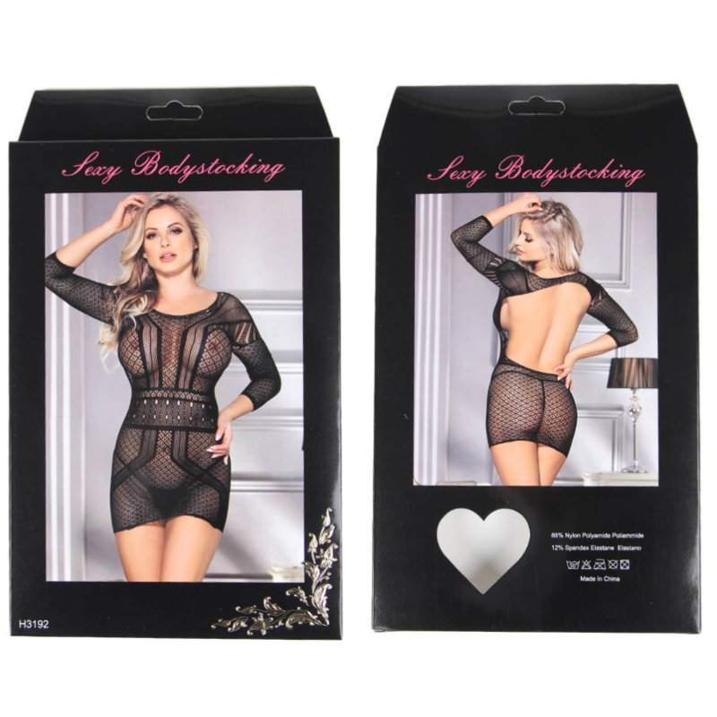 Queen lingerie abito a rete bodystock sl-3