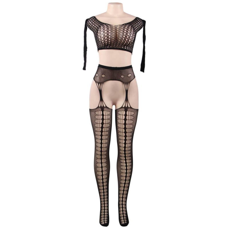 Queen lingerie bodystock top manica lunga sl-3