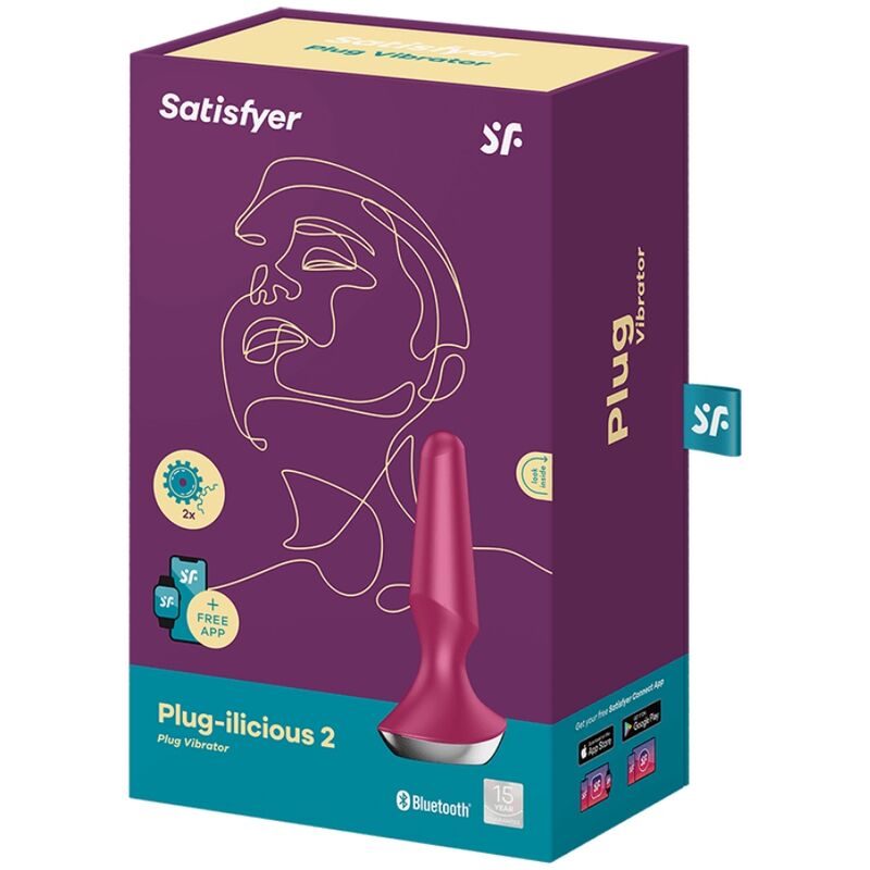 Vibratore soddisfacente plug ilicious 2 plug - berry-4