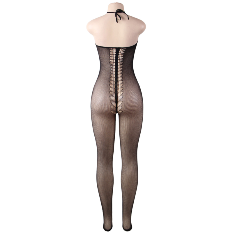 Queen lingerie halter neck bodystocking sl-4