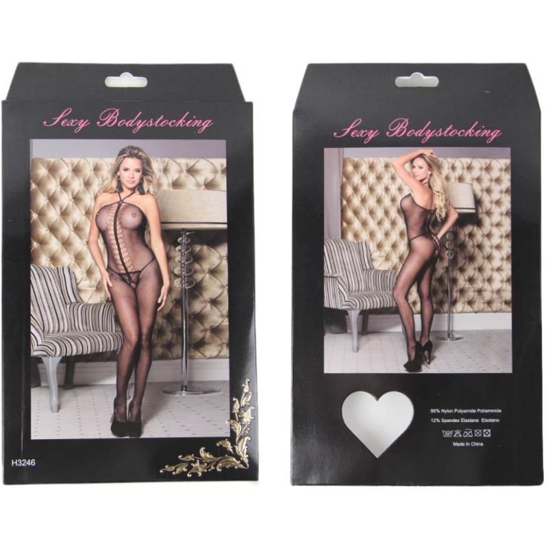 Queen lingerie halter neck bodystocking sl-6